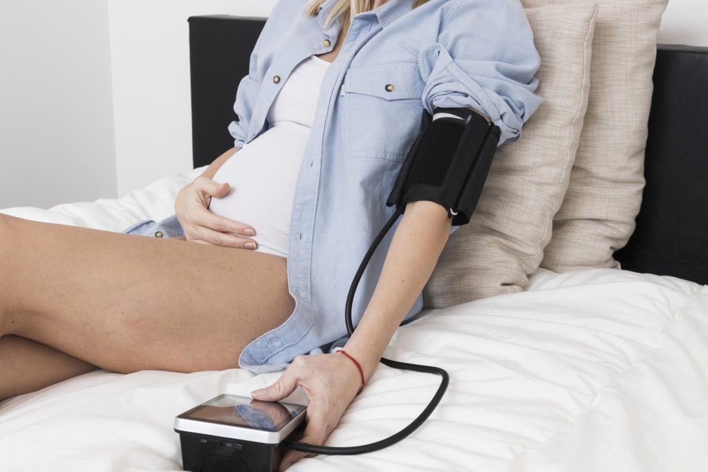 Como são as pulsações de uma mulher grávida em repouso